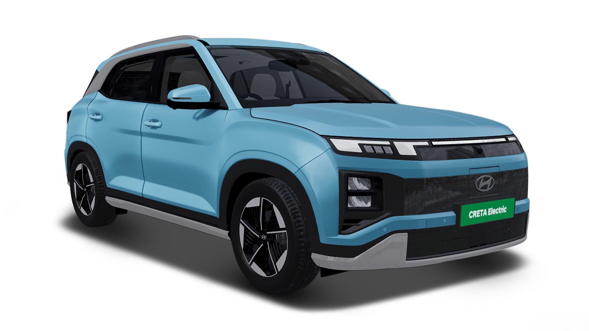 Ocean Blue Metallic with black roof
